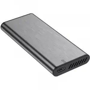 Aisens Ultra Data Caja Externa para Disco Duro SSD M.2 SATA USB-C 3.1 Gris