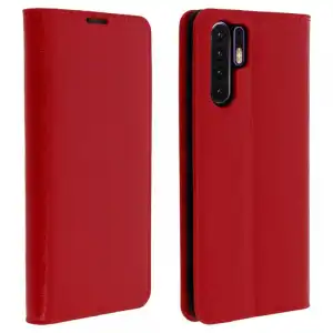 Avizar Funda Cartera de Cuero Roja para Huawei P30 Pro