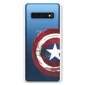 Funda Oficial Escudo Capitan America Para Samsung Galaxy S10