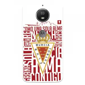 Funda Para Motorola Moto G5s Del Real Murcia Escudo Fondo Blanco - Licencia Oficial Real Murcia