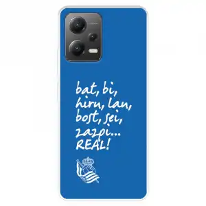 Funda Para Xiaomi Poco X5 5g Del Real Sociedad De Fútbol Real Grito Afición - Licencia Oficial Real Sociedad De Fútbol