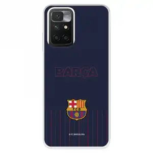Funda para Xiaomi Redmi 10 del FC Barcelona Barsa Fondo Azul Licencia Oficial