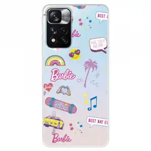 Funda Para Xiaomi Redmi Note 11 Oficial De Mattel Barbie Stickers - Barbie