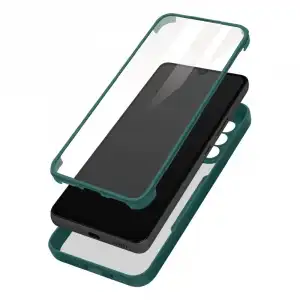 Funda Samsung Galaxy A33 5g Posterior Plexiglás Y Frontal De Polímero Verde