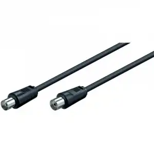 Goobay Cable Coaxial Antena 5m Negro