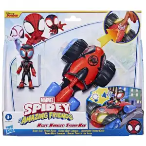 Hasbro Original Spidey y sus Increíbles Amigos Tecno Moto Luminosa