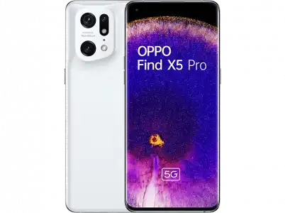 Móvil - OPPO Find X5 Pro 5G, White, 256 GB, 12 GB RAM, 6.7" WQHD+, Qualcomm Snapdragon™ 8, 5000mAh, Android