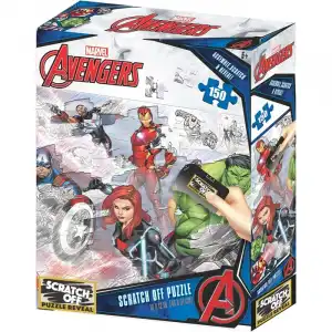 Prime 3D Puzzle para Rascar Marvel Collage Personajes 150 Piezas
