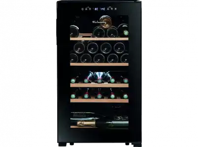 Vinoteca - La Sommeliere SLS32DZBLACK, Tratamiento UV, 5 18°C, 32 botellas, Sin escarcha, Negro