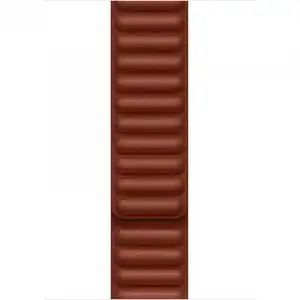 Apple Correa de Eslabones de Piel Ocre Oscuro S/M 41mm para Apple Watch