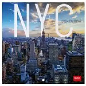 Calendario fotográfico de pared 2024 Legami 18x18 mes visto New York multilingüe