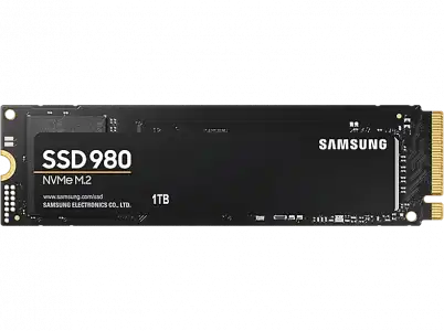 Disco duro SSD 1 TB - Samsung 980 MZ-V8V1T0BW, 2.5 pulgadas, Interfaz PCIe Gen 3.0 x4, NVMe 1.4, Negro