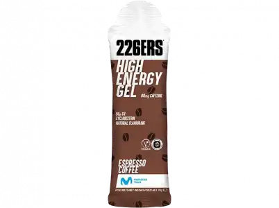Gel energético - 226ERS High Energy Gels, 76 g, Café Expresso, Apto para Veganos