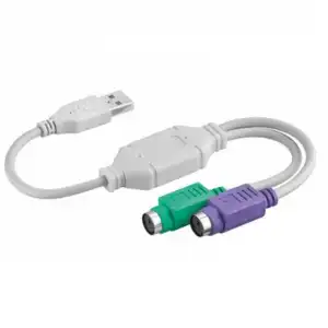 Goobay Cable Conversor PS2 a USB 2.0 15cm Blanco