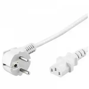 Goobay Cable de Alimentación para CPU CEE7/C13 5m Blanco