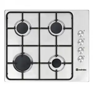 Meireles MG 3640 X NAT Placa de Gaz 4 Zonas 60cm Acero Inoxidable