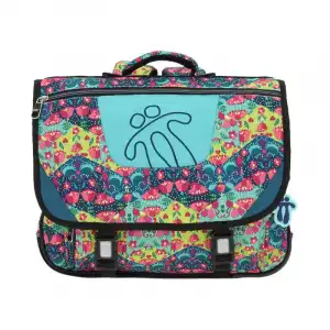 Mochila Escolar Tijeras Azul