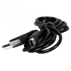 OcioDual Cable de Carga USB para Nintendo 3DS XL/2DS/DSI XL Negro