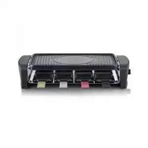 Raclette Grill Con Placa De Asar Antiadherente 1400 W Negro Rg 9646 Severin