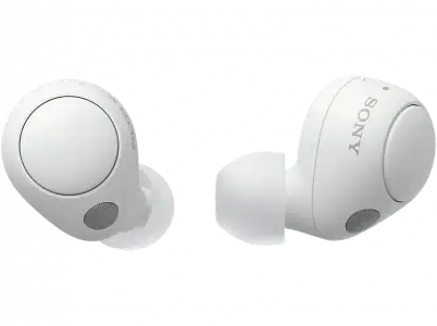 Auriculares True Wireless - Sony WFC700NW, Cancelación de ruido (Noise cancelling), Cómodo y estable, Estuche carga hasta 15h, ANC, Bluetooth, Blanco