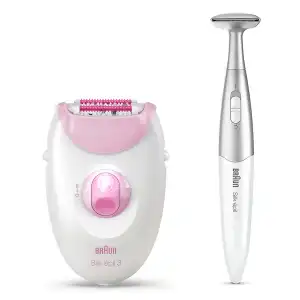 Braun - Silk-épil 3, Depiladora Mujer Eléctrica Para Una Depilación Duradera, Con Perfiladora Para La Zona Del Bikini, 3-321