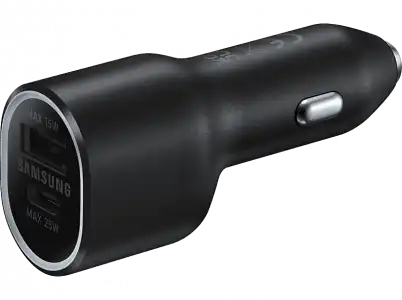 Cargador coche - Samsung EP-L4020, 40W, Entradas USB-A 15W USB-C 25W, Negro