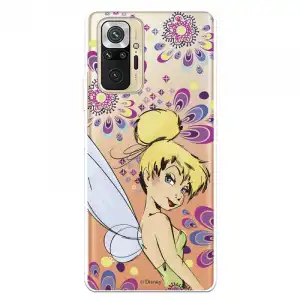 Funda Oficial de Disney Peter Pan Campanilla Flores para Xiaomi Redmi Note 10 Pro