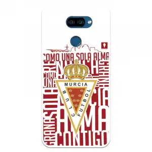 Funda Para Lg K40s Del Real Murcia Escudo Fondo Blanco - Licencia Oficial Real Murcia