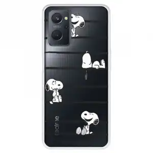 Funda Para Oppo A76 Oficial De Peanuts Snoopy Rayas - Snoopy