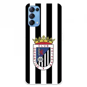 Funda Para Oppo Find X3 Lite Del Badajoz Escudo Blanquinegro - Licencia Oficial Club Deportivo Badajoz