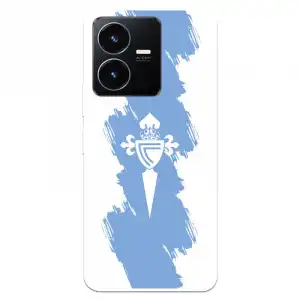 Funda Para Vivo Y22s Del Rc Celta Escudo Trazo Azul - Licencia Oficial Rc Celta