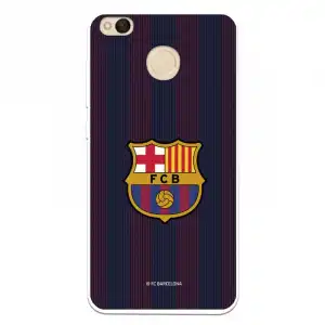 Funda Para Xiaomi Redmi 4x Del Barcelona Rayas Blaugrana - Licencia Oficial Fc Barcelona