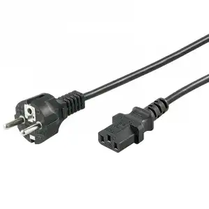 Goobay Cable de Alimentación para CPU Recto C13 3m Negro