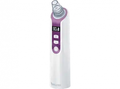 Limpiador de poros - Beurer FC-41, 3 W, Tecnología vacío en 1, Autonomía 1.5 h, LCD, 5 Niveles, Blanco