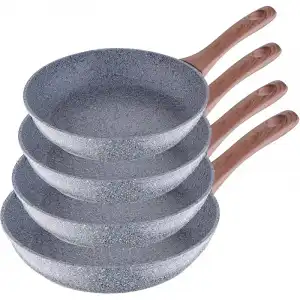 San Ignacio Set 4 Sartenes Profesionales de Granito 20/24/26/28cm
