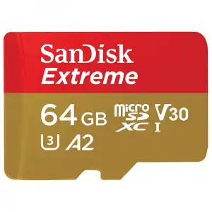Sandisk Extreme MicroSDXC 64GB Clase 10 UHS-I + Adaptador