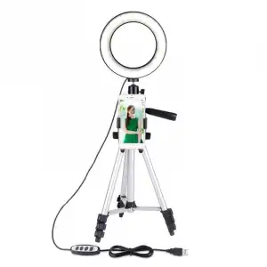 Avizar Triposmart Trípode para Smartphone con Anillo LED Regulable 360º