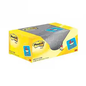Bloc De Notas Adhesivas Quita Y Pon Post-it Sticky Amarillo Canario 76x127 Mm