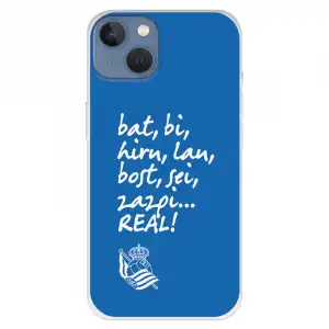 Funda para iPhone 13 del Real Sociedad de Fútbol Real Grito Afición Licencia Oficial