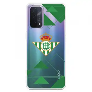 Funda Para Oppo A54 5g Del Betis Escudo Fondo Transparente - Licencia Oficial Real Betis Balompié