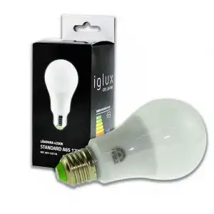 Iglux Bombilla LED 12W E27 Blanco Cálido