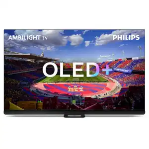 Philips - TV OLED 139cm (55") 55OLED908/12 UHD 4K, Ambilight 3 Lados, Google TV, P5 AI Intelligent, Sonido B&W, HDR10 / HDR10+, Dolby Vision, Smart TV