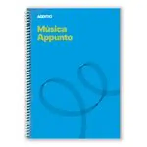 Cuaderno de música Additio Appunto Azul