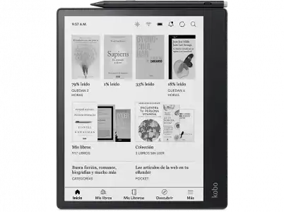 eBook - Kobo Elipsa 2E, 10.3 ", 32 GB, EInk Carta 1200, ComfortLight PRO + Stylus 2, Negro