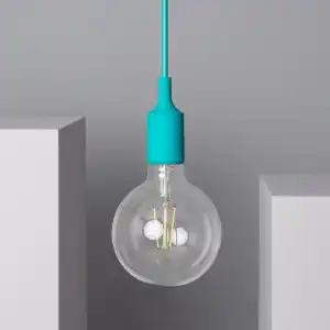 Efectoled Pack Lámpara Colgante Rubik (10 Un) Turquesa