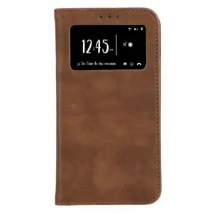 Funda Libro Multifuncional Marrón Para Iphone 8 Plus