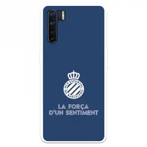Funda Para Oppo A91 Del Rcd Espanyol Escudo Fondo Azul Escudo Fondo Azul - Licencia Oficial Rcd Espanyol