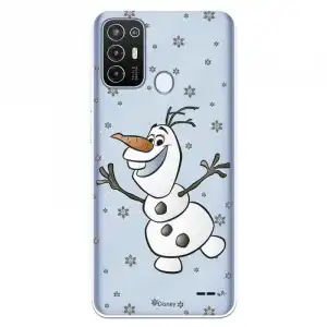 Funda Para Zte Blade A52 Oficial De Disney Olaf Transparente - Frozen