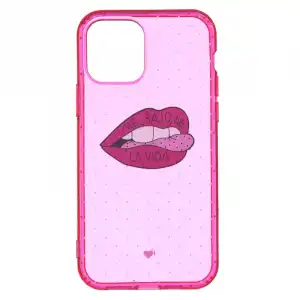Funda Rosa Neón Me Bajo De La Vida Oficial de la Vecina Rubia para iPhone 12 Pro Max