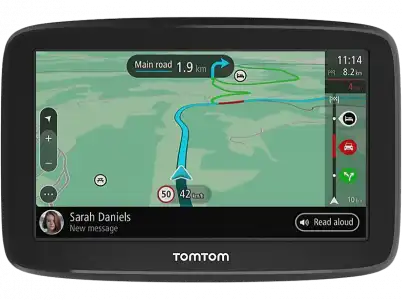 GPS - TomTom GO Classic 6", Toda Europa, 1 h, Monitorización de tráfico, Wi-Fi, Bluetooth, Negro